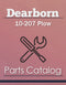 Dearborn 10-207 Plow - Parts Catalog Cover