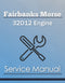 Fairbanks Morse 32D12 Engine - Service Manual Cover