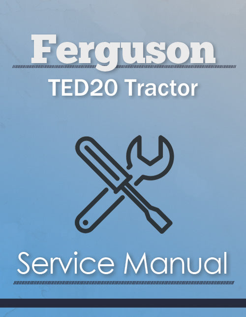 Ferguson TED20 Tractor - Service Manual Cover