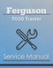 Ferguson TO35 Tractor - Service Manual Cover