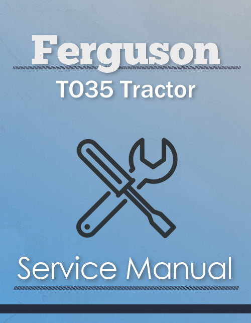 Ferguson TO35 Tractor - Service Manual Cover