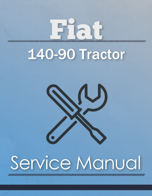 Fiat 140-90 Tractor - Service Manual Cover