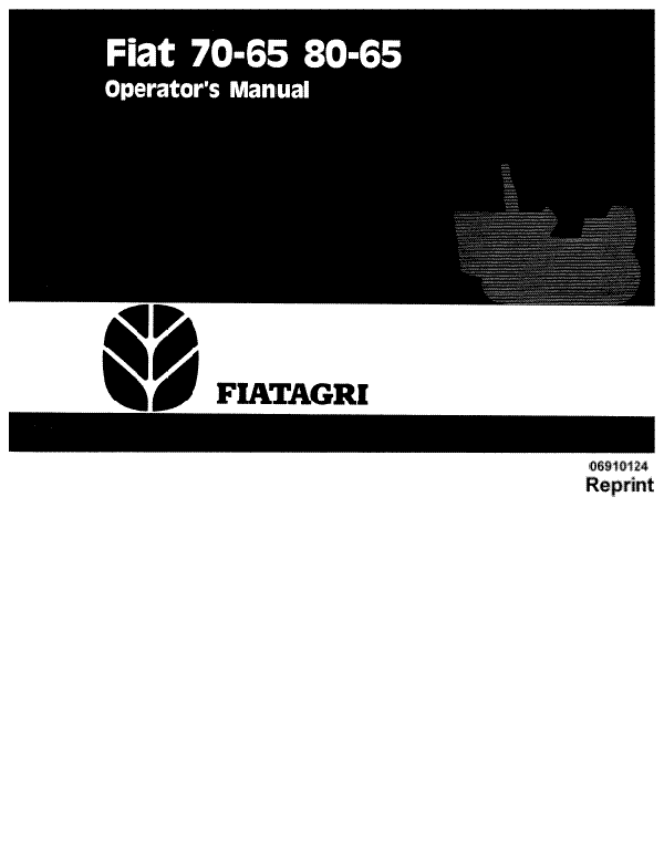 Fiat Hesston 65C, 70 and 80-65 Tractor Manual
