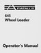Fiat-Allis 645 Wheel Loader Manual Cover