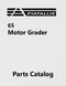 Fiat-Allis 65 Motor Grader - Parts Catalog Cover
