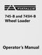 Fiat-Allis 745-B and 745H-B Wheel Loader Manual Cover