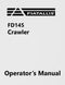 Fiat-Allis FD145 Crawler Manual Cover