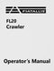 Fiat-Allis FL20 Crawler Manual Cover