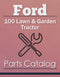 Ford 100 Lawn & Garden Tractor - Parts Catalog Cover