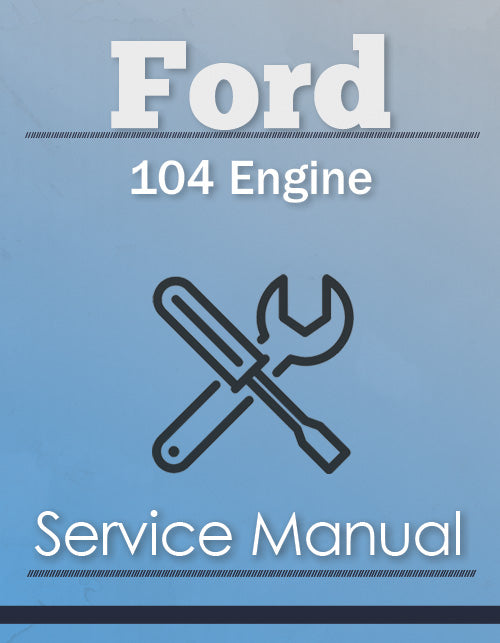 Ford 104 Engine - Service Manual Cover