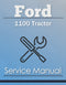 Ford 1100 Tractor - Service Manual Cover