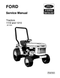 Ford 1110 and 1210 Tractor - Service Manual
