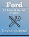 Ford 12 Lawn & Garden Tractor - Service Manual Cover