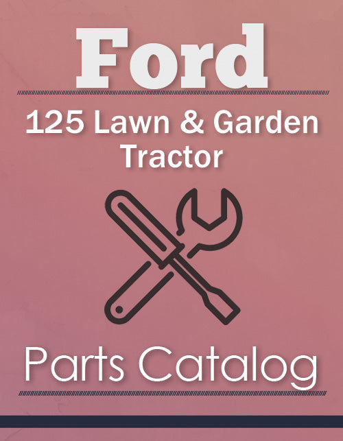 Ford 125 Lawn & Garden Tractor - Parts Catalog Cover