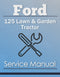 Ford 125 Lawn & Garden Tractor - Service Manual Cover