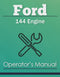 Ford 144 Engine Manual Cover
