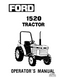 Ford 1520 Tractor Manual