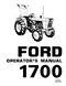 Ford 1700 Tractor Manual