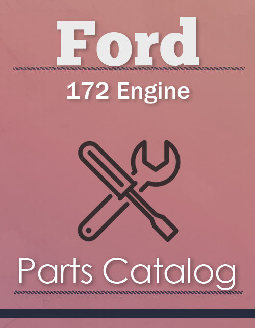 Ford 172 Engine - Parts Catalog Cover