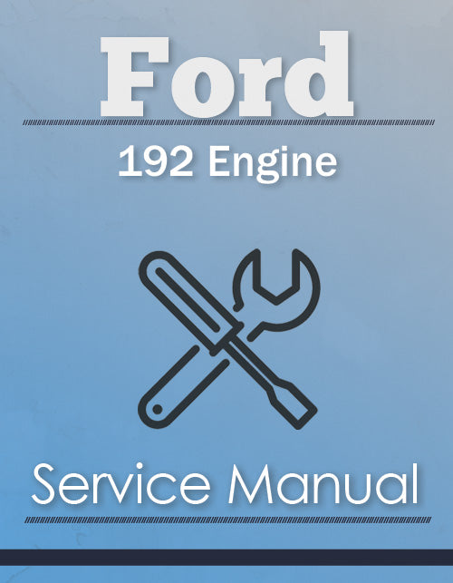 Ford 192 Engine - Service Manual Cover