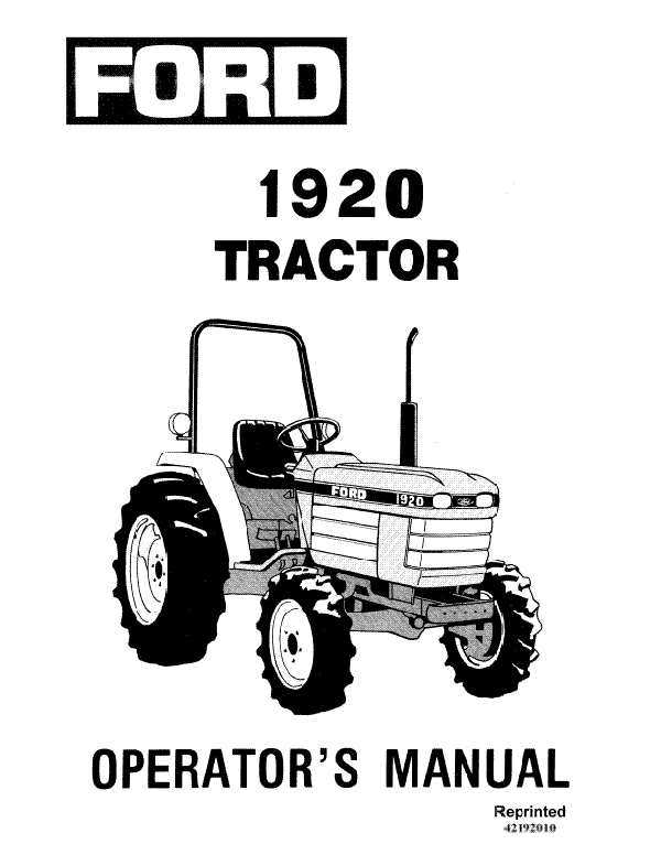 Ford 1920 Tractor Manual | Farm Manuals Fast