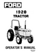 Ford 1920 Tractor Manual