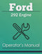 Ford 292 Engine Manual Cover