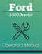 Ford 3300 Tractor Manual Cover