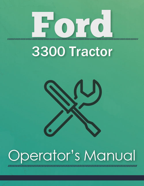 Ford 3300 Tractor Manual Cover