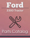 Ford 3300 Tractor - Parts Catalog Cover