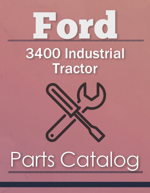 Ford 3400 Industrial Tractor - Parts Catalog Cover