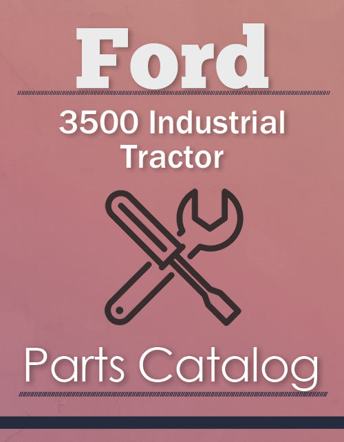 Ford 3500 Industrial Tractor - Parts Catalog Cover