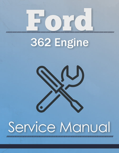 Ford 362 Engine - Service Manual Cover