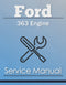 Ford 363 Engine - Service Manual Cover