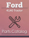 Ford 4140 Tractor - Parts Catalog Cover