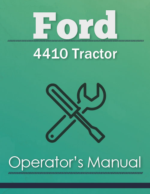 Ford 4410 Tractor Manual Cover