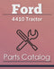 Ford 4410 Tractor - Parts Catalog Cover