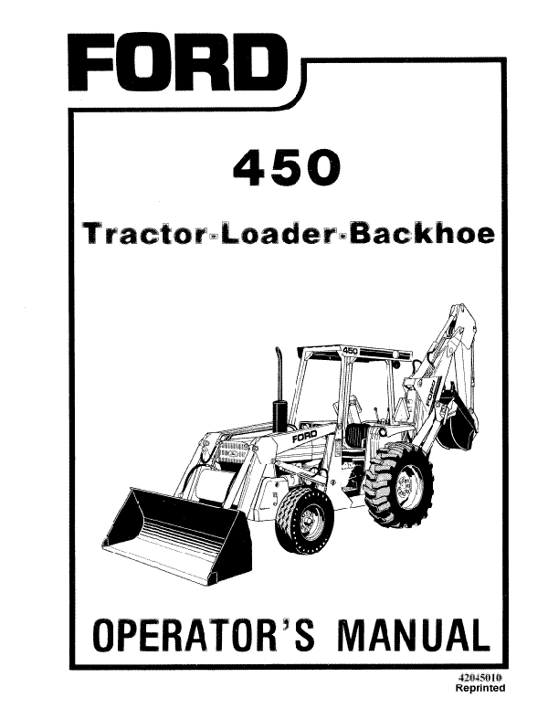 Ford 450 Tractor-Loader-Backhoe Manual
