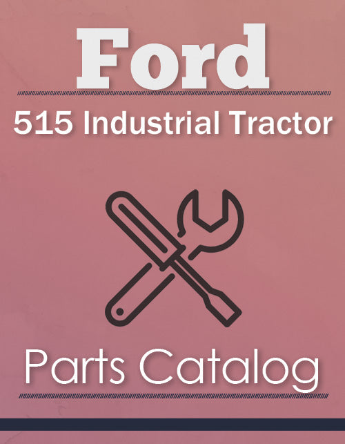 Ford 515 Industrial Tractor - Parts Catalog Cover