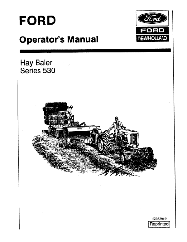 Ford 530 Hay Baler Manual