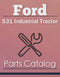 Ford 531 Industrial Tractor - Parts Catalog Cover