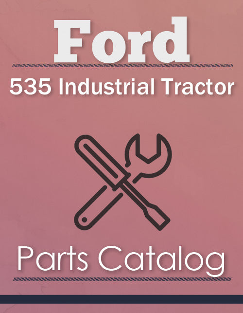 Ford 535 Industrial Tractor - Parts Catalog Cover