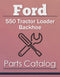 Ford 550 Tractor Loader Backhoe - Parts Catalog Cover