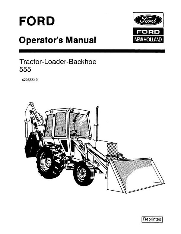 Ford 555 Tractor-Loader-Backhoe Manual