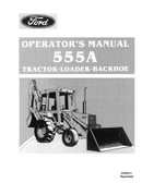 Ford 555A Tractor/Loader/Backhoe Manual