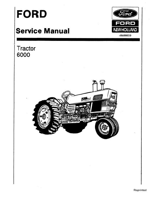 Ford 6000 Tractor - Service Manual
