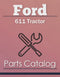 Ford 611 Tractor - Parts Catalog Cover
