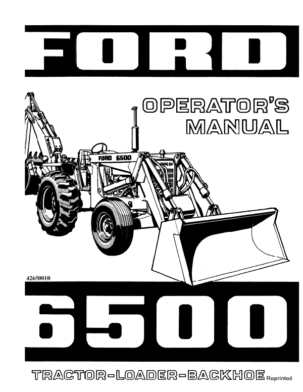 Ford 6500 Tractor-Loader-Backhoe Manual