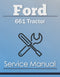 Ford 661 Tractor - Service Manual Cover