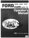 Ford 703 Series Loader Manual